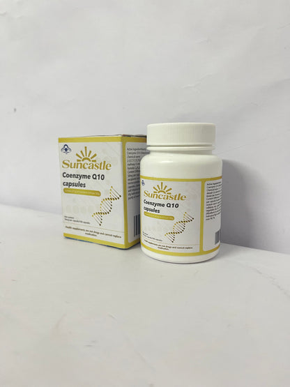 Suncastle Dietary food supplements Health Coenzyme Q10 CoQ10 as Ubiquinone, Hypoallergenic Formula,Superior Absorption