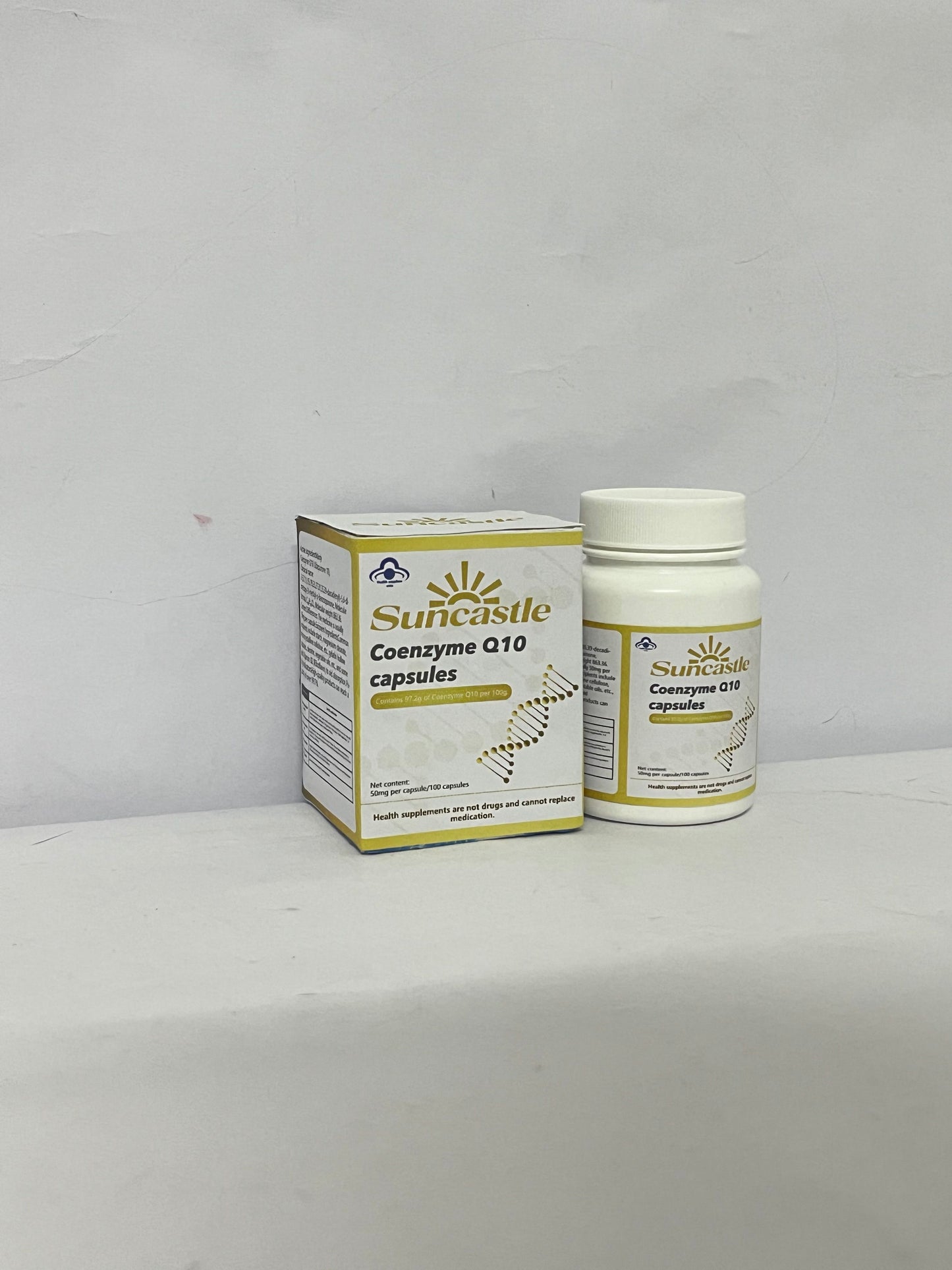 Suncastle Dietary food supplements Health Coenzyme Q10 CoQ10 as Ubiquinone, Hypoallergenic Formula,Superior Absorption