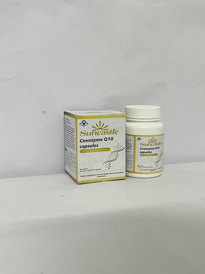 Suncastle Dietary food supplements Health Coenzyme Q10 CoQ10 as Ubiquinone, Hypoallergenic Formula,Superior Absorption