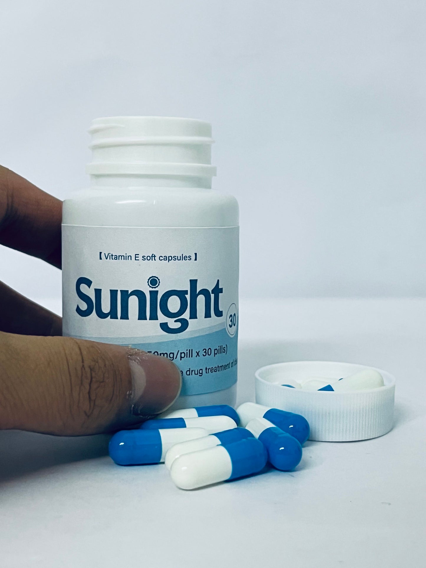 Sunight Vitamin E Soft Capsules - 30 Pills for Immune & Skin Health (Vitamins Category)
