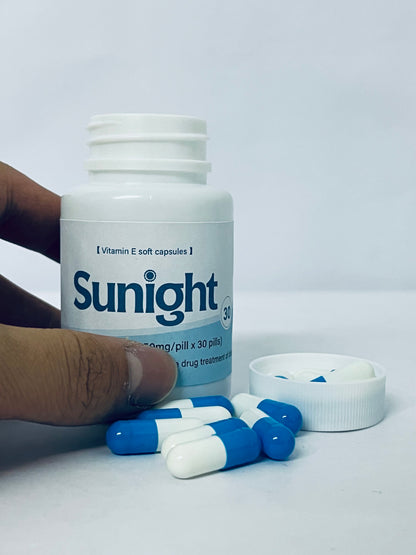 Sunight Vitamin E Soft Capsules - 30 Pills for Immune & Skin Health (Vitamins Category)