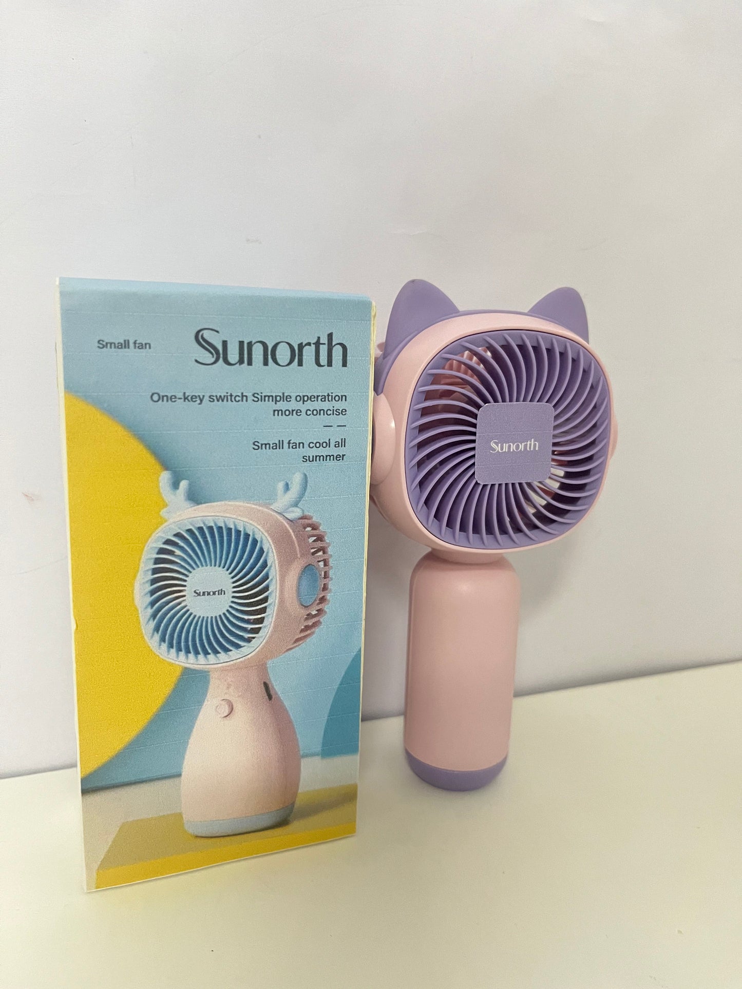 【Sunorth Cat Ear Handheld Mini Fan】—— Cute, Portable Cooling for Summer Days