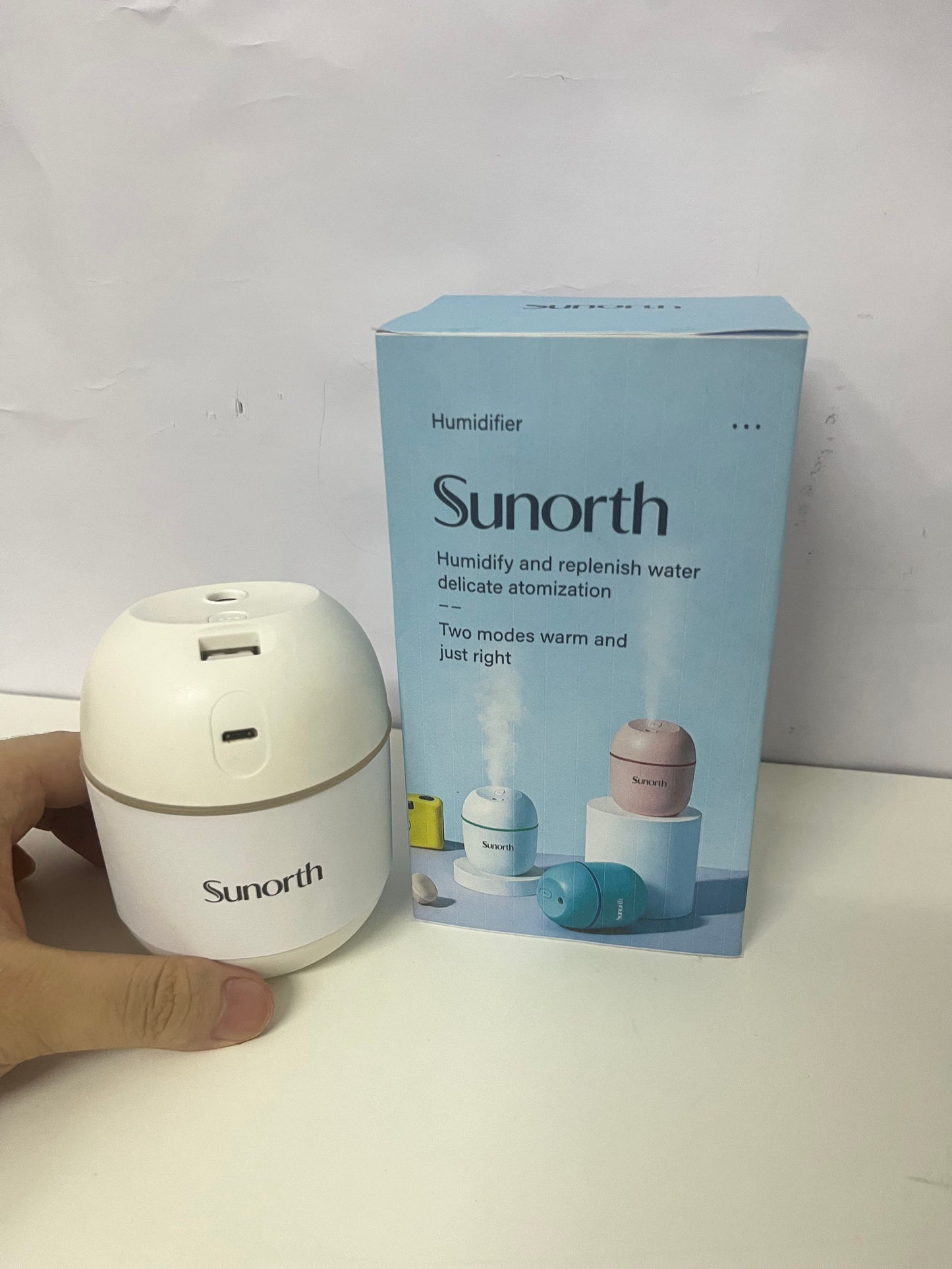 【Sunorth Egg-Shaped Mini Humidifier】—— Gentle Hydration for Your Daily Space
