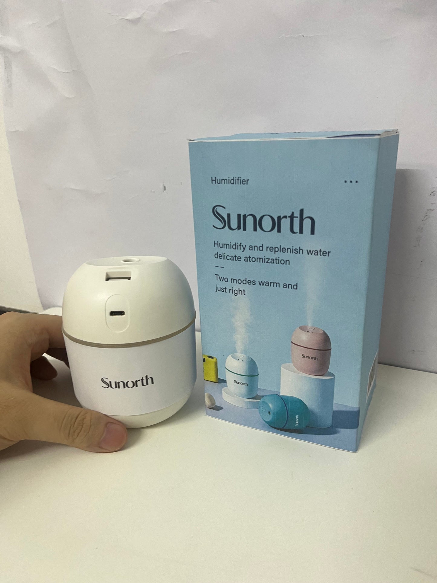 【Sunorth Egg-Shaped Mini Humidifier】—— Gentle Hydration for Your Daily Space