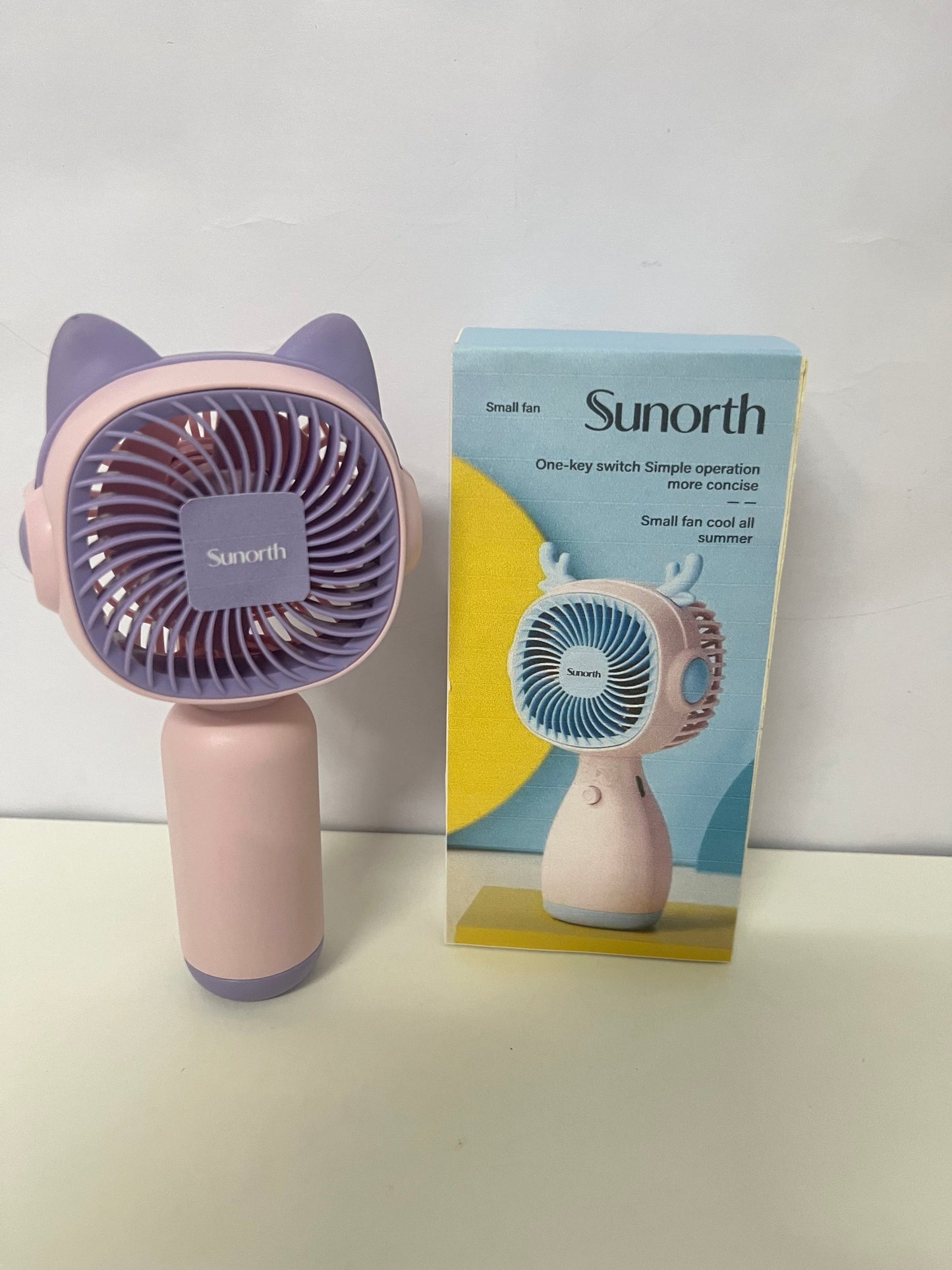 【Sunorth Cat Ear Handheld Mini Fan】—— Cute, Portable Cooling for Summer Days