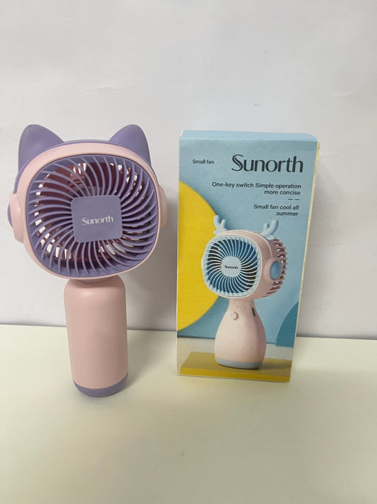 【Sunorth Cat Ear Handheld Mini Fan】—— Cute, Portable Cooling for Summer Days