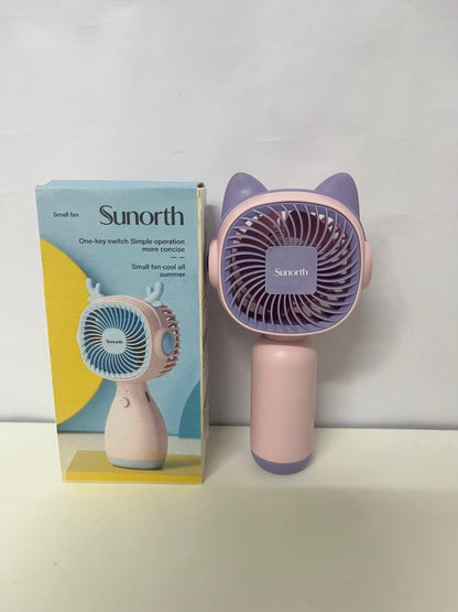 【Sunorth Cat Ear Handheld Mini Fan】—— Cute, Portable Cooling for Summer Days