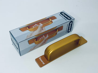 Superat Gold Metal Door Handle, Ergonomic Design, Sturdy & Durable, Suitable for Doors, Cabinet Doors, Drawers, Light Luxury Home Hardware Accessories