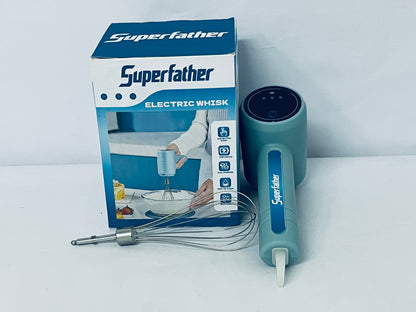 Superfather Handheld Cordless Egg Beater Rechargeable Electric Egg Beater Mixer Handheld Electric Egg Beater with 3 Speed Modes