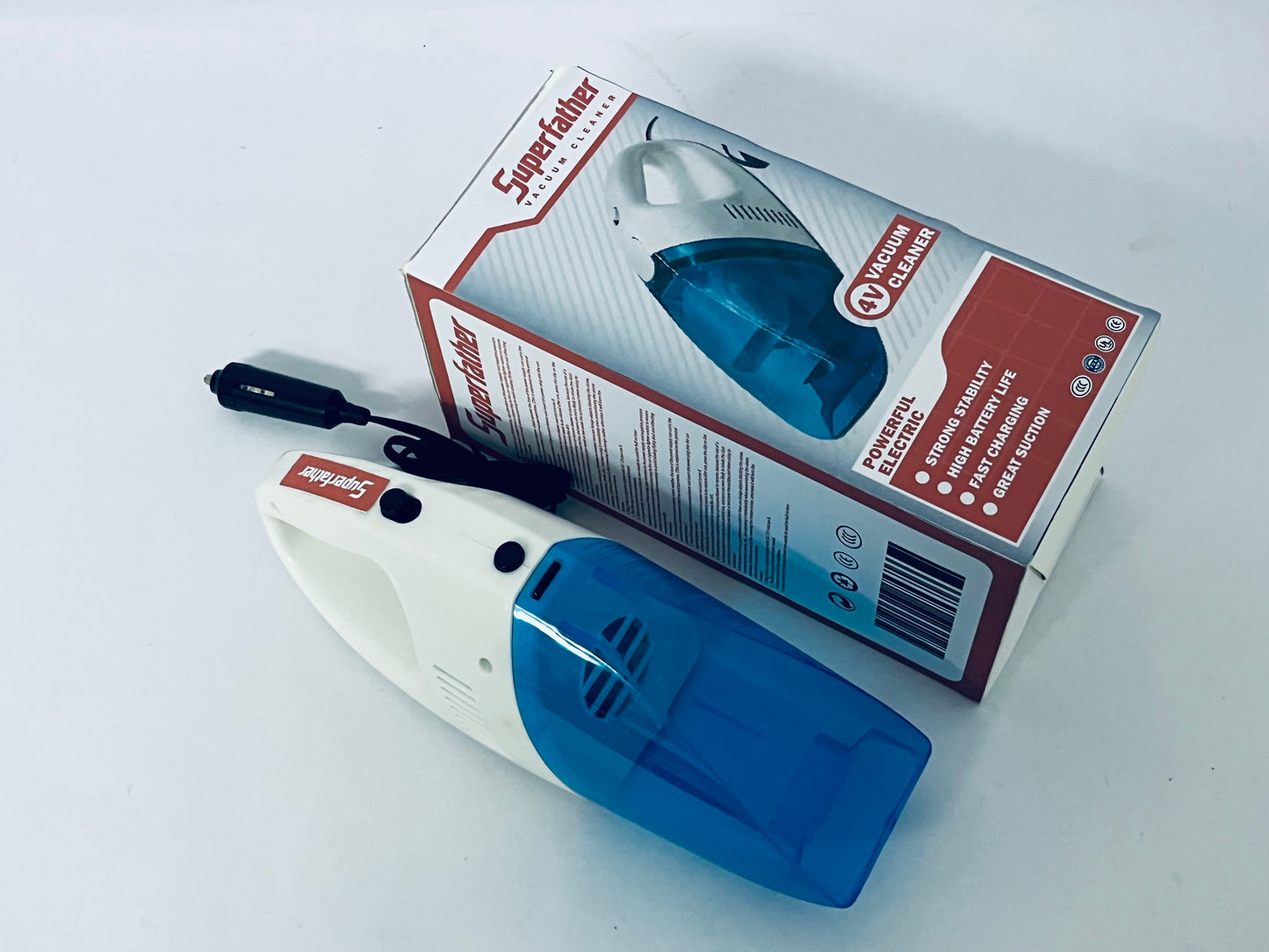 Superfather Cordless Handheld Car Vacuum Cleaner, Cordless Handheld Dual Function Vacuum, Powerful Portable Dust Buster for Home, Car