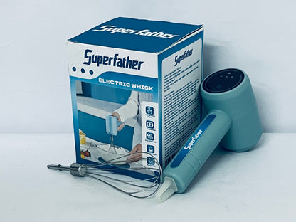 Superfather Handheld Cordless Egg Beater Rechargeable Electric Egg Beater Mixer Handheld Electric Egg Beater with 3 Speed Modes
