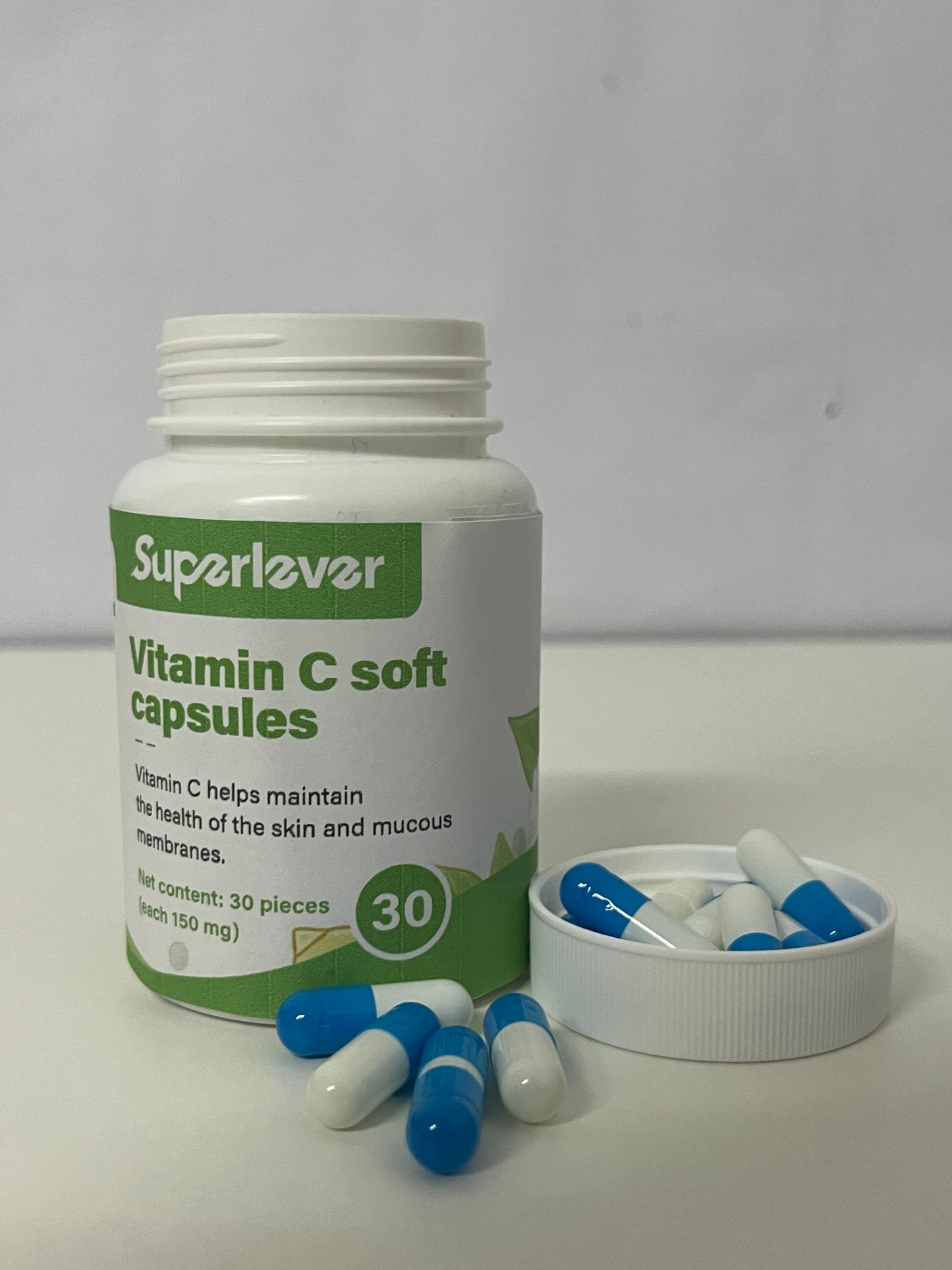 【Superlever Vitamin C Soft Capsules】—— Skin & Immune Support with Gentle Absorption