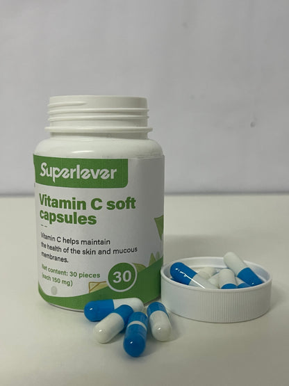 【Superlever Vitamin C Soft Capsules】—— Skin & Immune Support with Gentle Absorption
