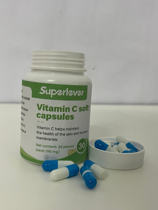 【Superlever Vitamin C Soft Capsules】—— Skin & Immune Support with Gentle Absorption