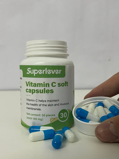 【Superlever Vitamin C Soft Capsules】—— Skin & Immune Support with Gentle Absorption