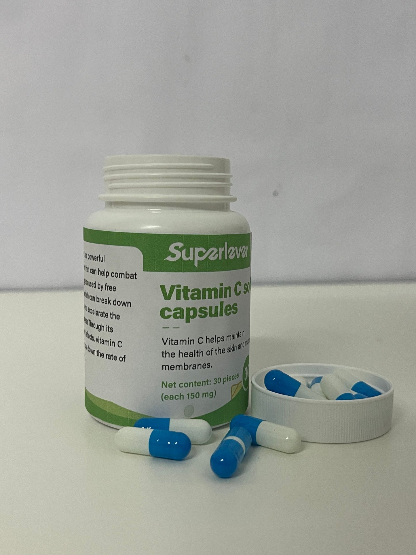 【Superlever Vitamin C Soft Capsules】—— Skin & Immune Support with Gentle Absorption