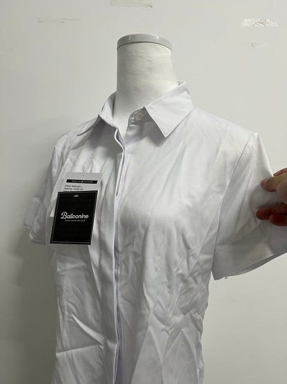 Balloonine Formal Short Sleeve Dress Shirt Summer Work Blouses Business Casual Tops