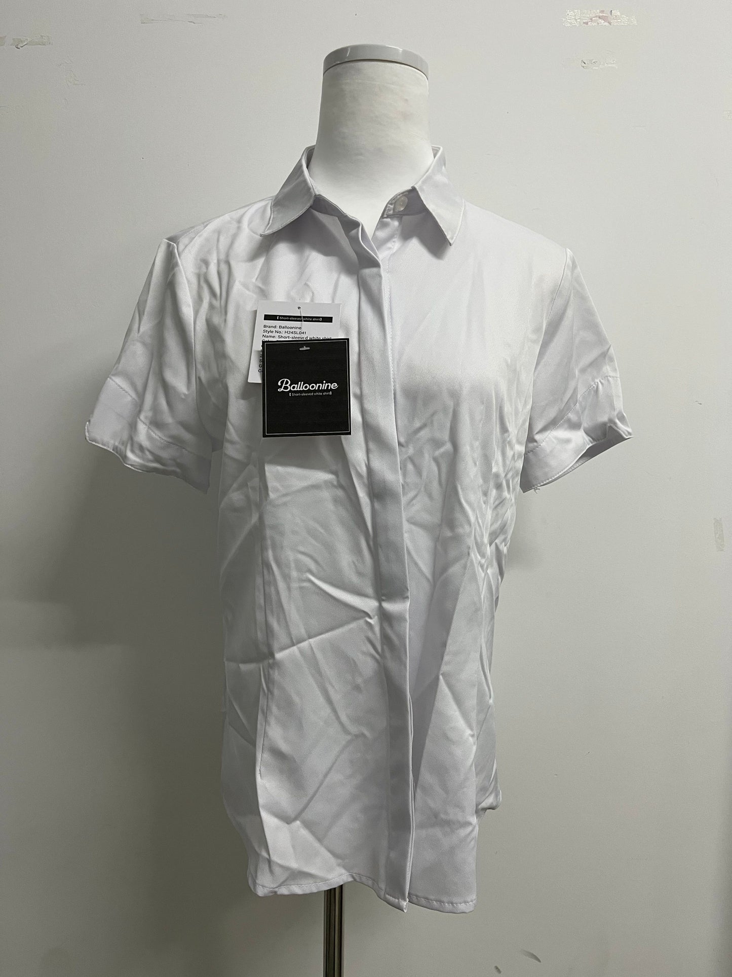 Balloonine Formal Short Sleeve Dress Shirt Summer Work Blouses Business Casual Tops
