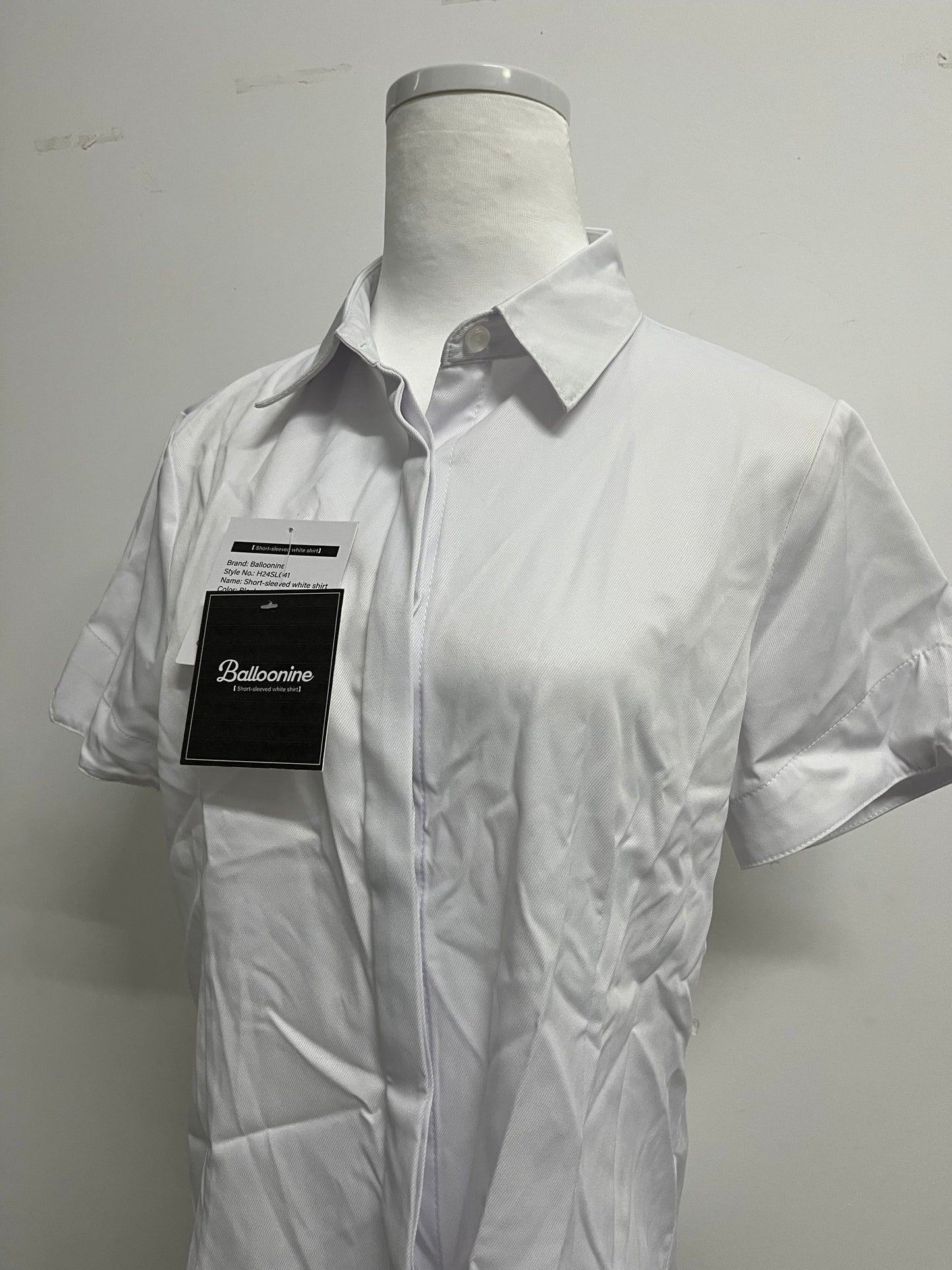Balloonine Formal Short Sleeve Dress Shirt Summer Work Blouses Business Casual Tops