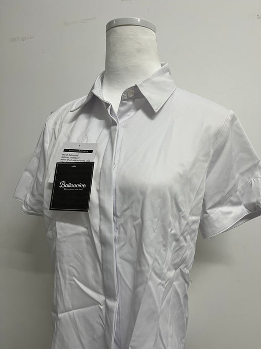 Balloonine Formal Short Sleeve Dress Shirt Summer Work Blouses Business Casual Tops