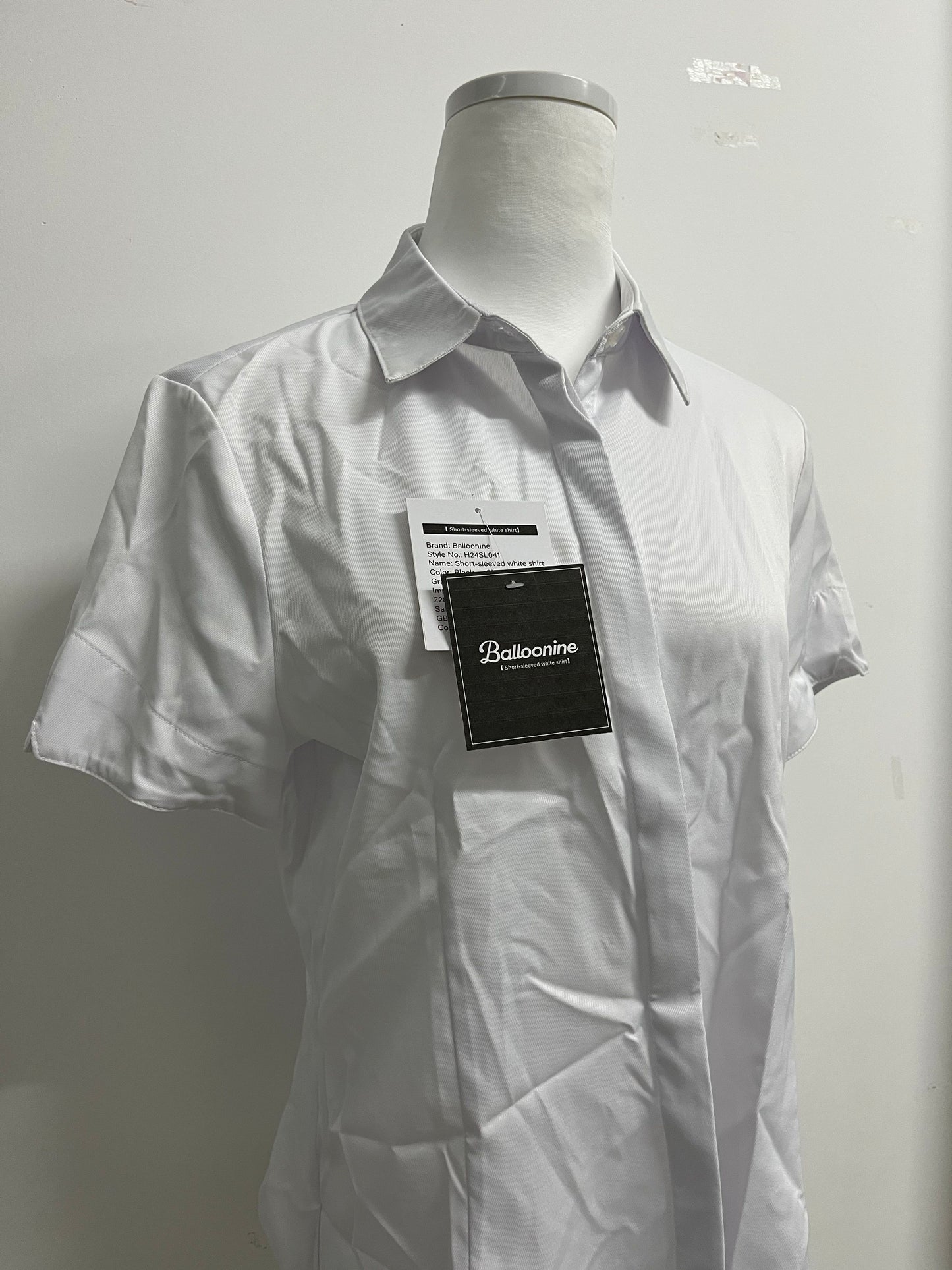 Balloonine Formal Short Sleeve Dress Shirt Summer Work Blouses Business Casual Tops