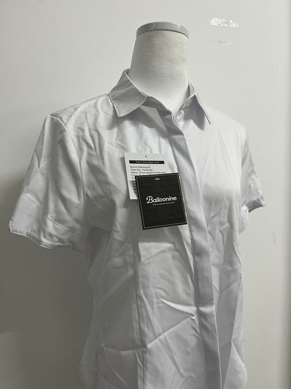 Balloonine Formal Short Sleeve Dress Shirt Summer Work Blouses Business Casual Tops