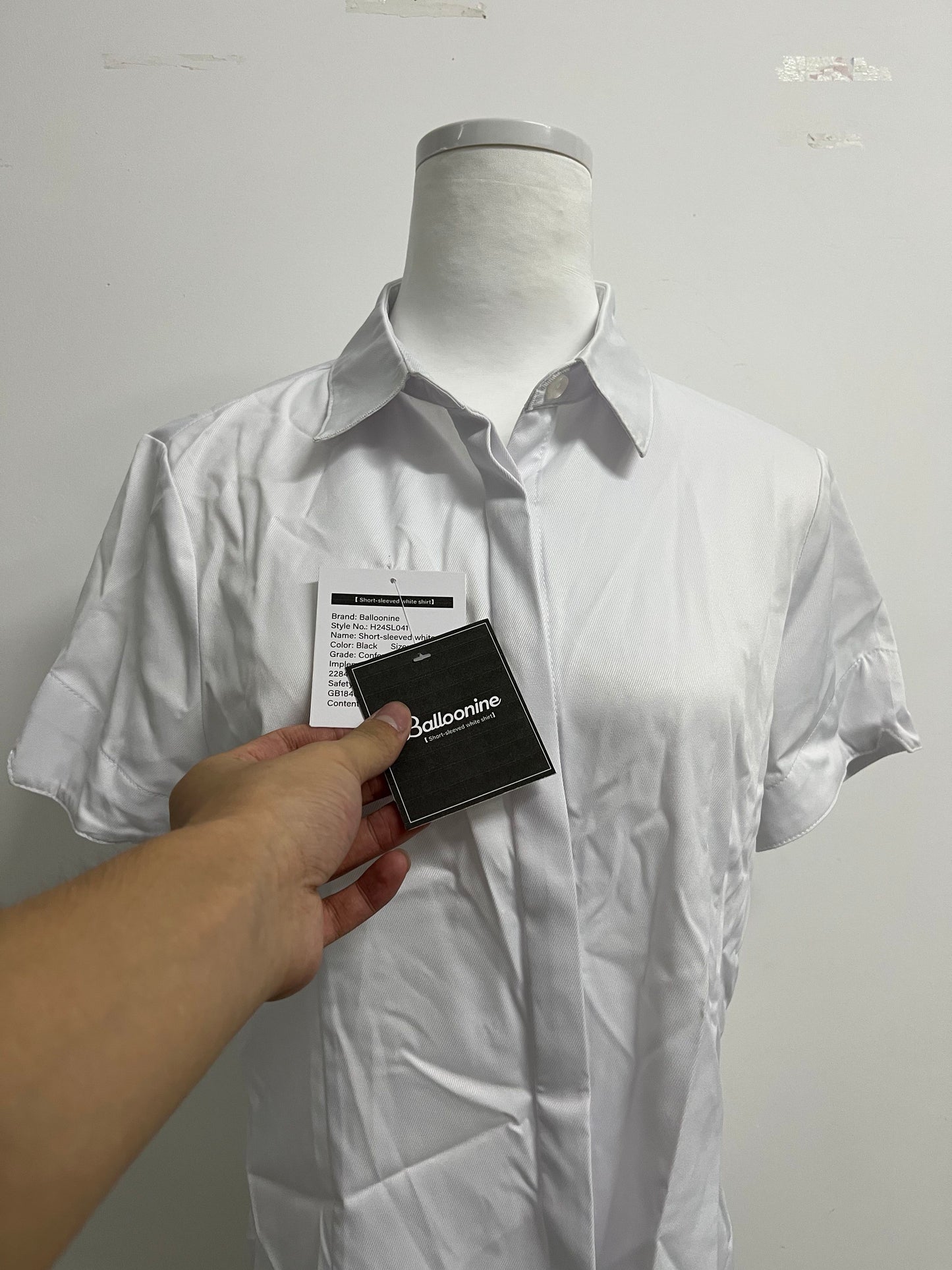 Balloonine Formal Short Sleeve Dress Shirt Summer Work Blouses Business Casual Tops
