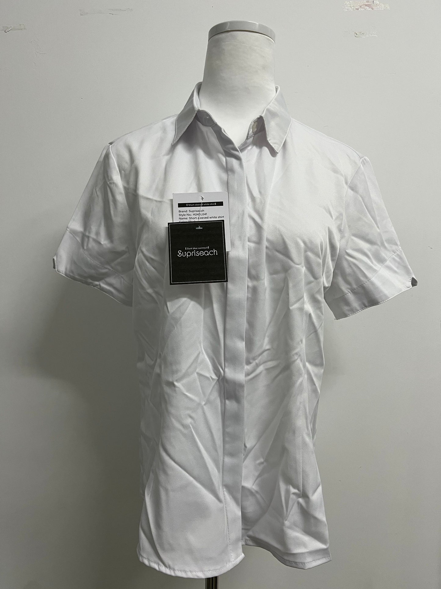Supriseach Formal Short Sleeve Dress Shirt Summer Work Blouses Business Casual Tops