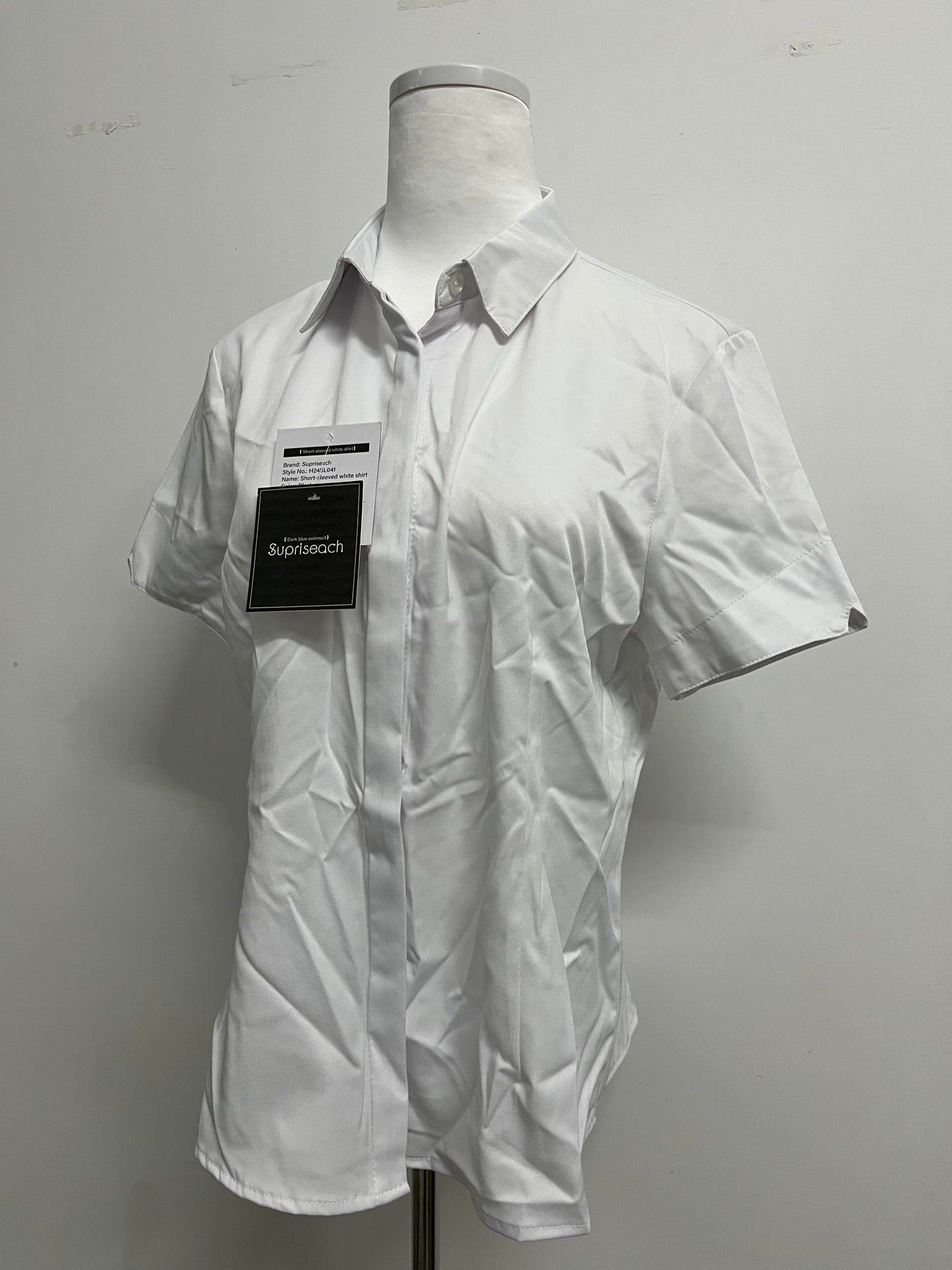 Supriseach Formal Short Sleeve Dress Shirt Summer Work Blouses Business Casual Tops