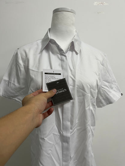 Supriseach Formal Short Sleeve Dress Shirt Summer Work Blouses Business Casual Tops