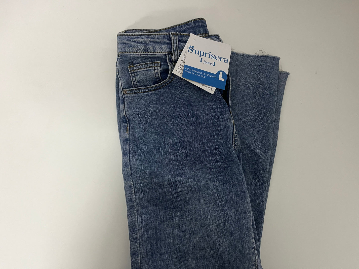 [Suprisera Jeans]-High-Waisted Frayed Flare Jeans - Retro Slimming Cropped