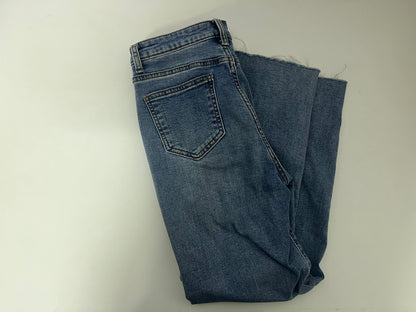 [Suprisera Jeans]-High-Waisted Frayed Flare Jeans - Retro Slimming Cropped
