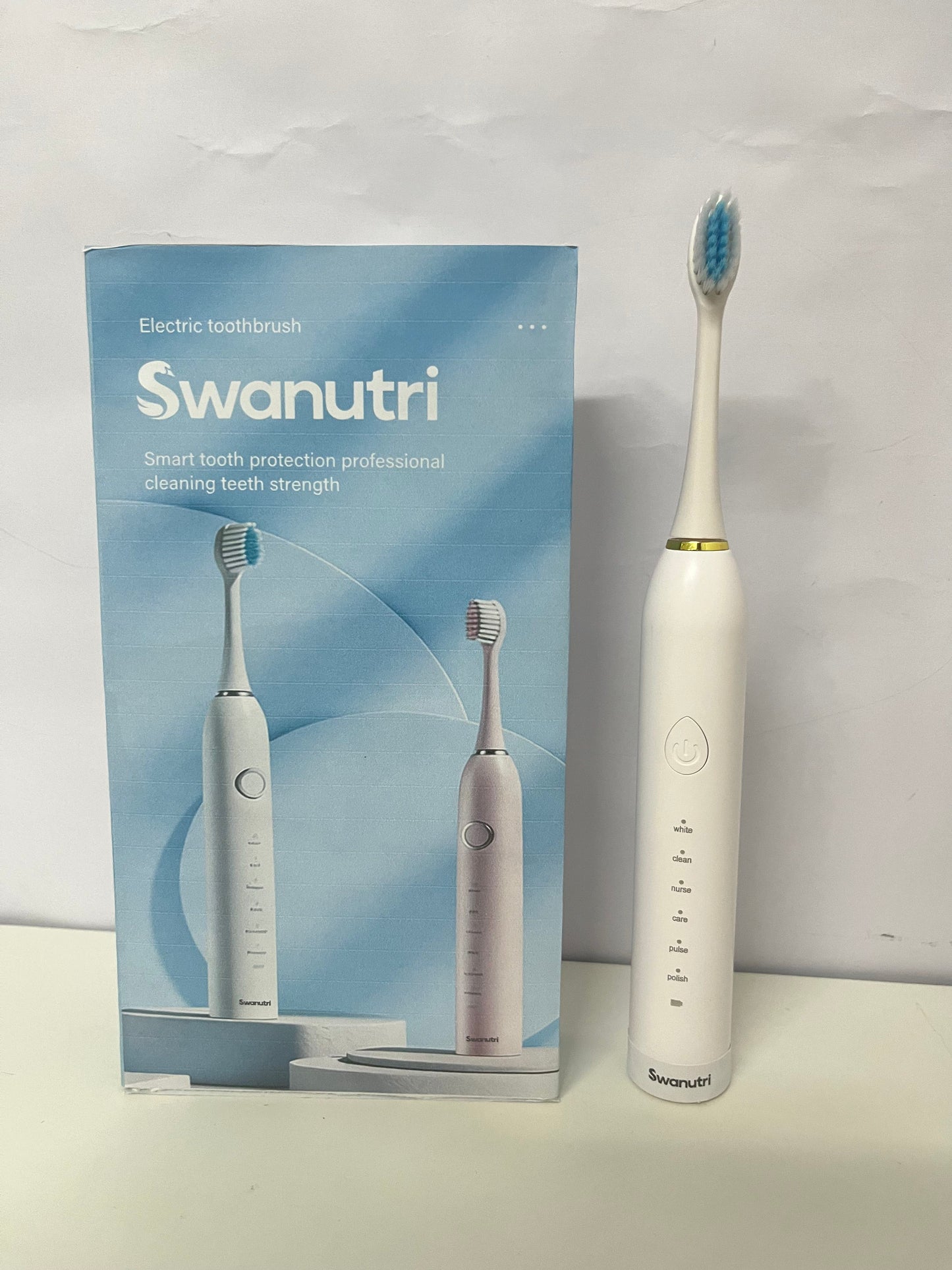 [Swanutri Electrical toothbrushes]——Swanutri 6-Mode Sonic Electric Toothbrush - Smart Gum Care Adult Soft-Bristle Toothbrush