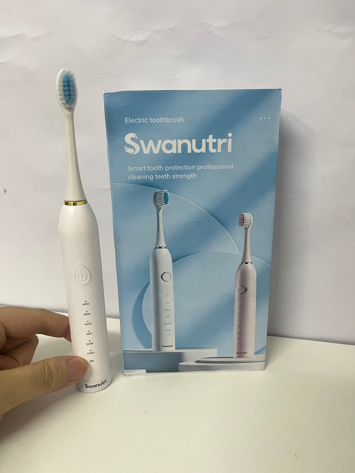 [Swanutri Electrical toothbrushes]——Swanutri 6-Mode Sonic Electric Toothbrush - Smart Gum Care Adult Soft-Bristle Toothbrush