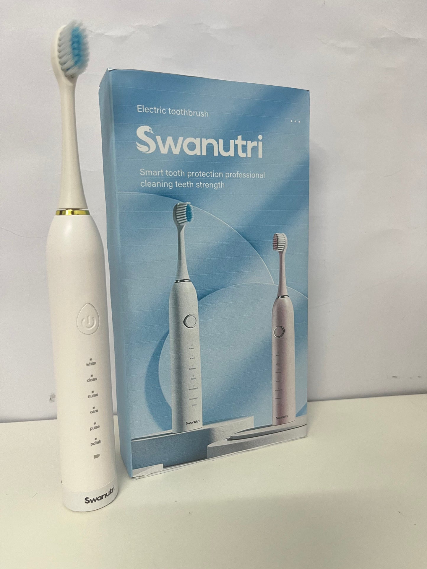 [Swanutri Electrical toothbrushes]——Swanutri 6-Mode Sonic Electric Toothbrush - Smart Gum Care Adult Soft-Bristle Toothbrush