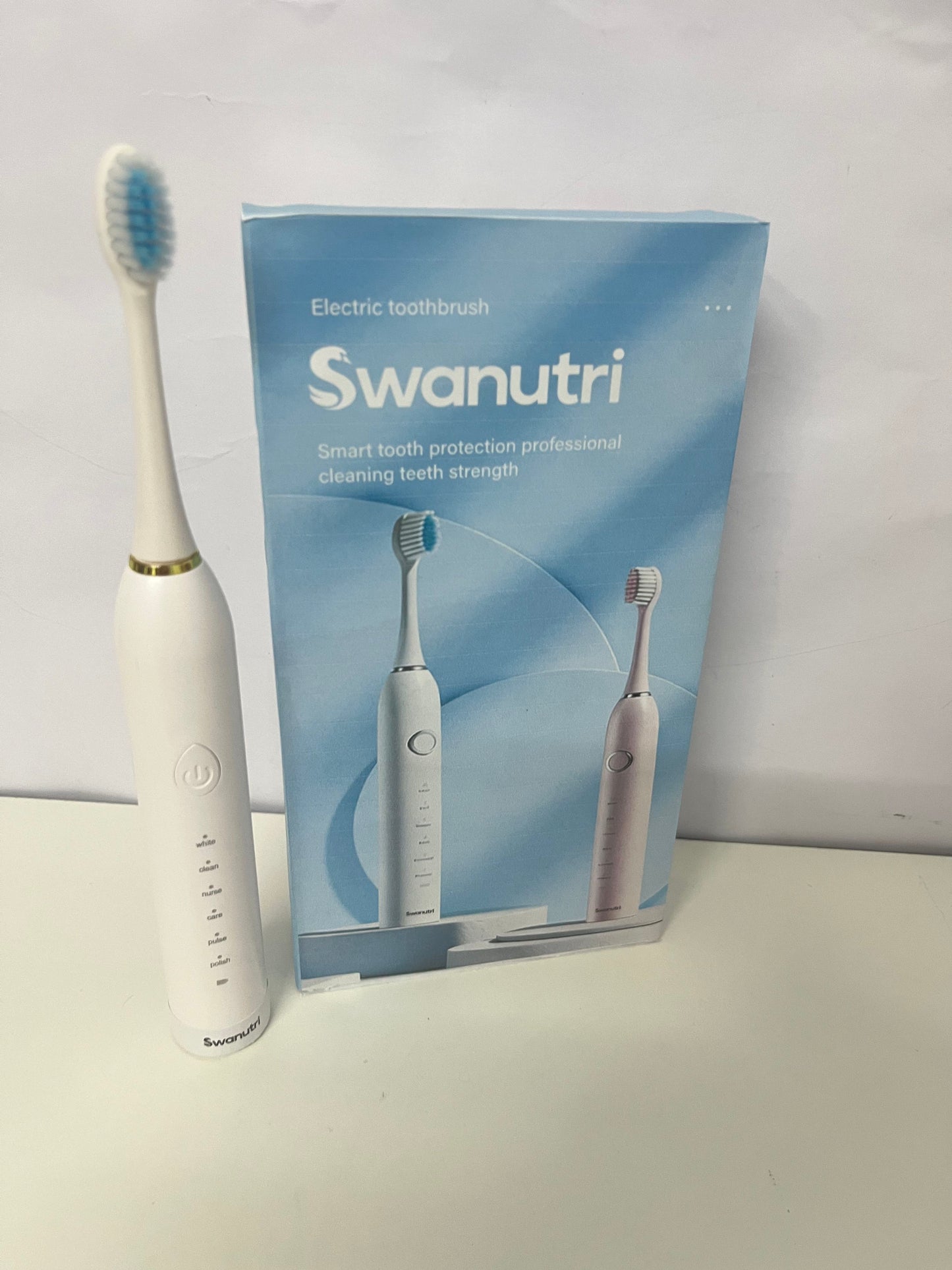 [Swanutri Electrical toothbrushes]——Swanutri 6-Mode Sonic Electric Toothbrush - Smart Gum Care Adult Soft-Bristle Toothbrush