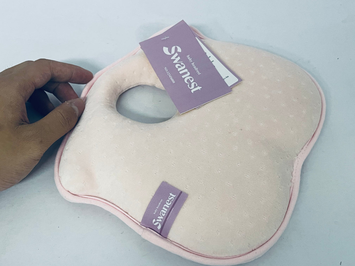 Swanest Baby Head Shaping Pillow, Prevent Flat Head Syndrome, Breathable & Comfortable Newborn Pillow for 0-12 Months