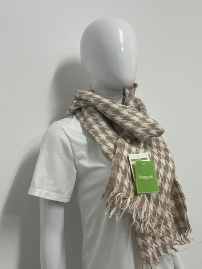 [Swanpark Scarfs]-Houndstooth Scarf - Winter Warmth & Versatile Shawl