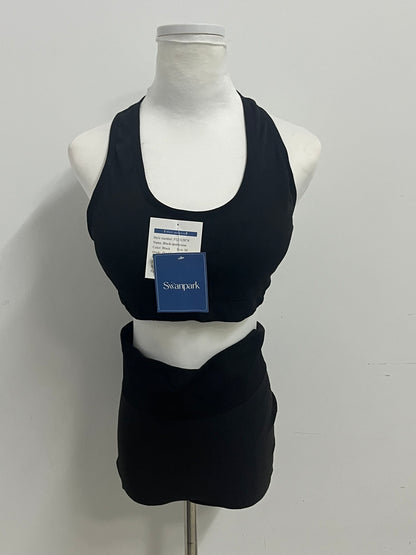 [Swanpark Tracksuits]-Black Sports Bra - High-Elastic Breathable Fitness & Yoga Bra