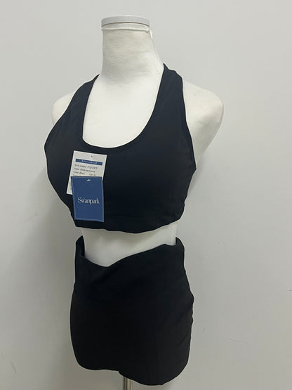 [Swanpark Tracksuits]-Black Sports Bra - High-Elastic Breathable Fitness & Yoga Bra