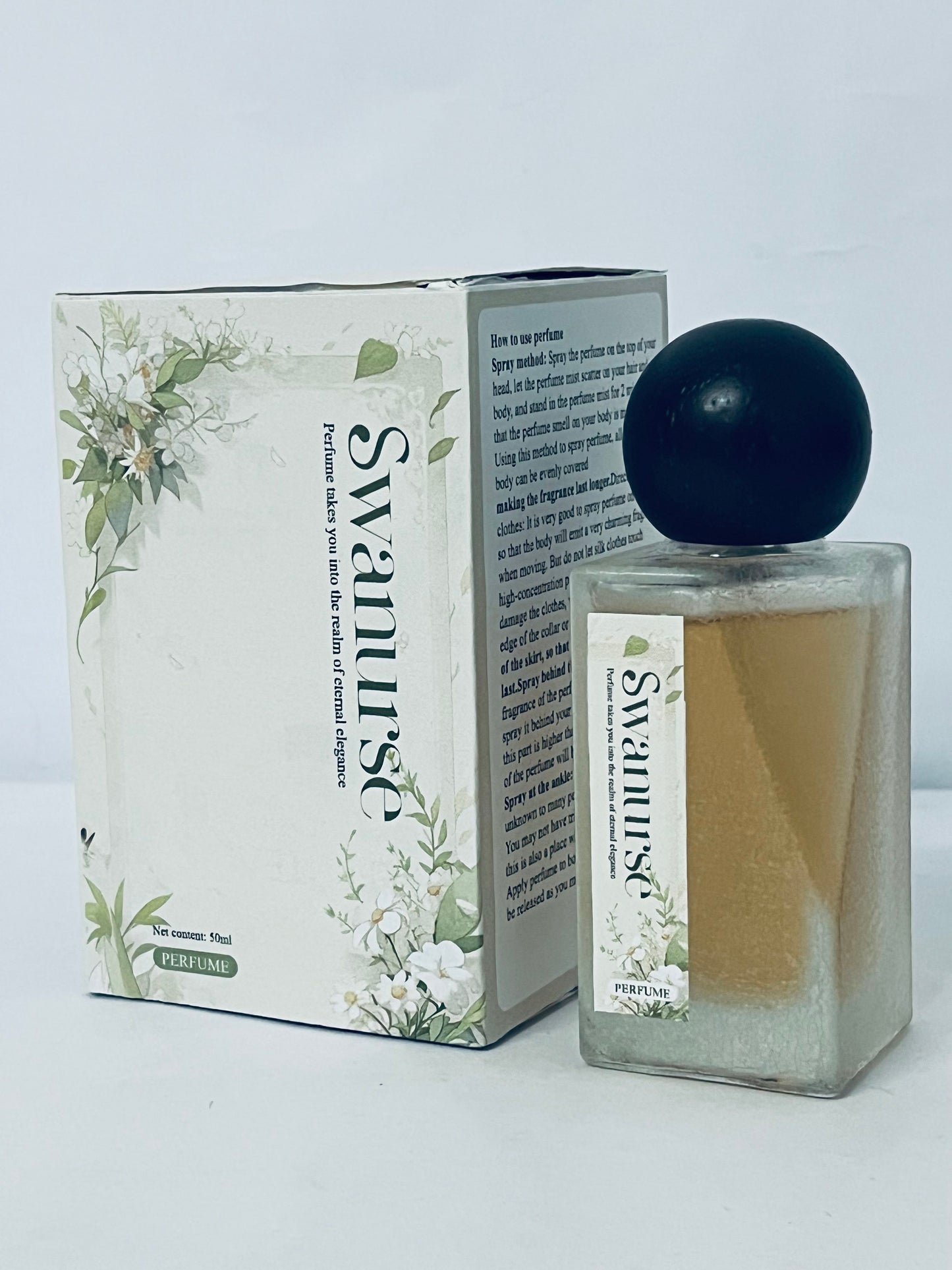 Swanurse Subtle Fragrance for Women - Long-Lasting Cruelty-Free Alcohol-Free Gentle on Skin - Ideal for Daily Use and Travel
