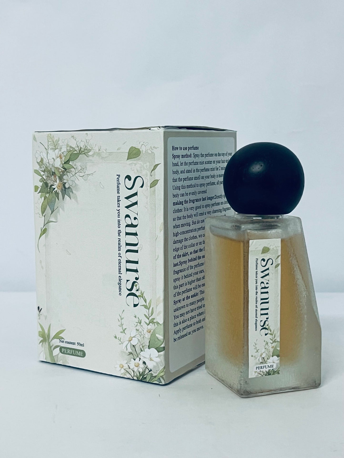 Swanurse Subtle Fragrance for Women - Long-Lasting Cruelty-Free Alcohol-Free Gentle on Skin - Ideal for Daily Use and Travel
