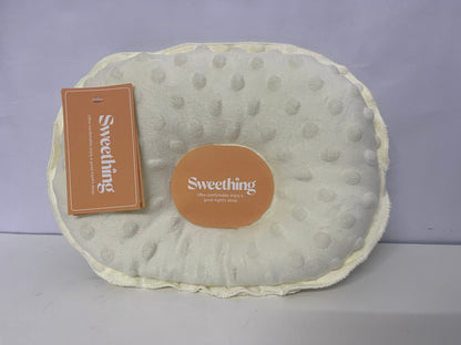 [Sweething Pillows]——Sweething Baby Head Shaping Pillow - Soothing Minky Dot Pillow for Newborns