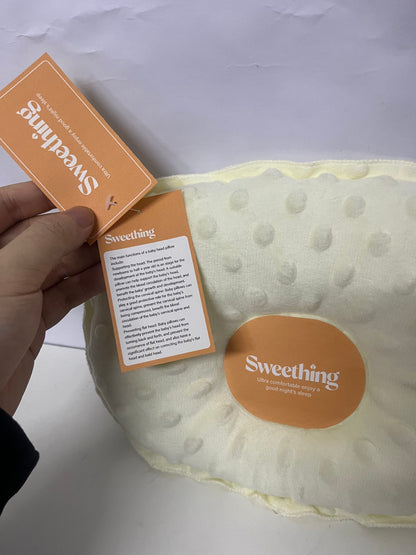 [Sweething Pillows]——Sweething Baby Head Shaping Pillow - Soothing Minky Dot Pillow for Newborns