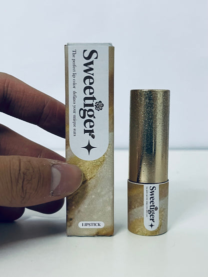 Sweetiger Lipstick Velvet Matte Lipstick High Pigmentation Long-Lasting Rich Color A Personality Shaper for Lip Aura