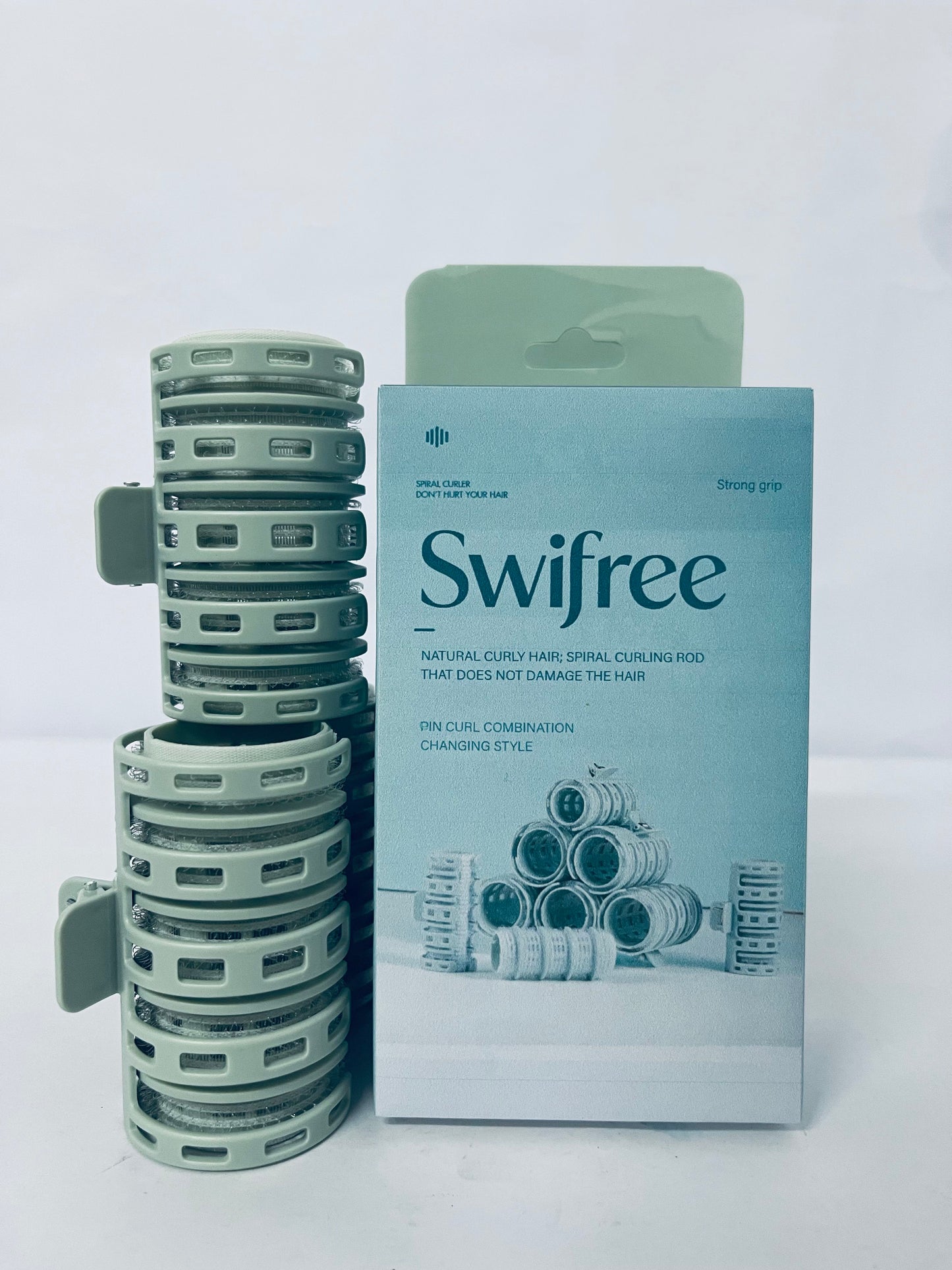 Swifree 3pcs Clip Hair Curler Lightweight Hair Styling Tools for Effortless and Curls and Styling Without Damage