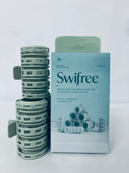 Swifree 3pcs Clip Hair Curler Lightweight Hair Styling Tools for Effortless and Curls and Styling Without Damage