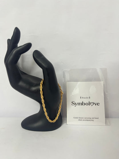Symbolove Women Girls Barefoot Jewelry 18K Gold or Rose Gold Stainless Steel Heart/Rope/Figaro/Cuban Chain Anklet Foot Bracelet, 25-30 CM Long