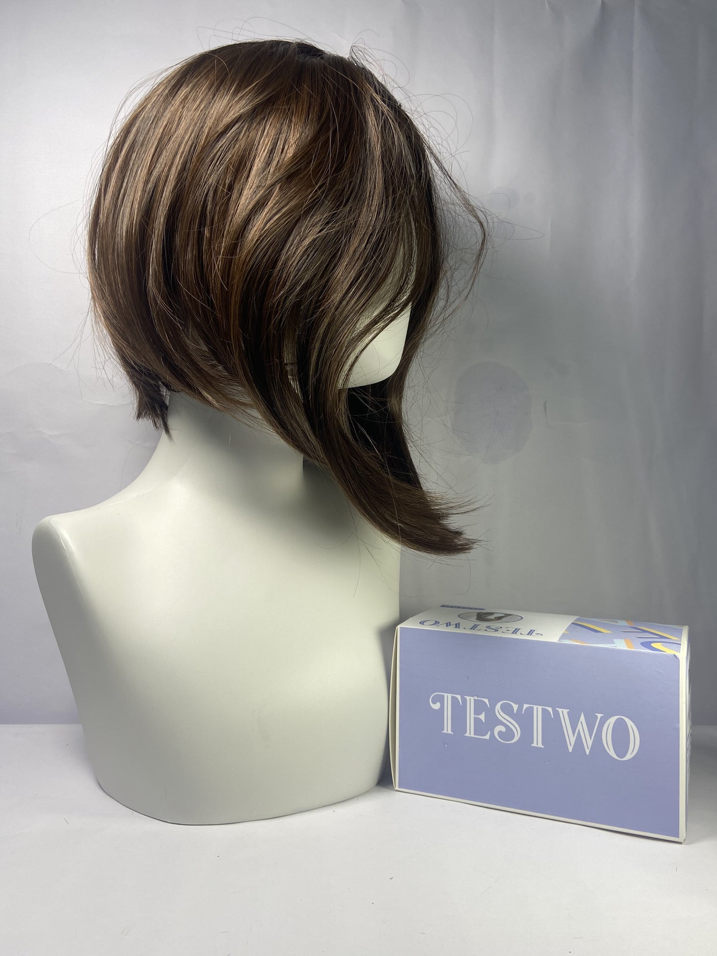 TESTWO 12 Inches/30cm Women Short Cosplay Party BOB Wig ( Brown)