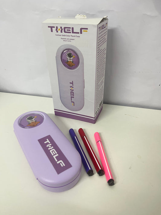 THELF Cartoon Solid Color Astronaut Pencil Case